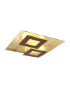 DALIA * PLAFÓN CUADRADO 24W+24W - ORO + CORTEN